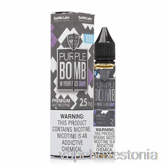 Vape Box Estonia Jääpurpurpomm - Vgod Soolad - 30ml 25mg